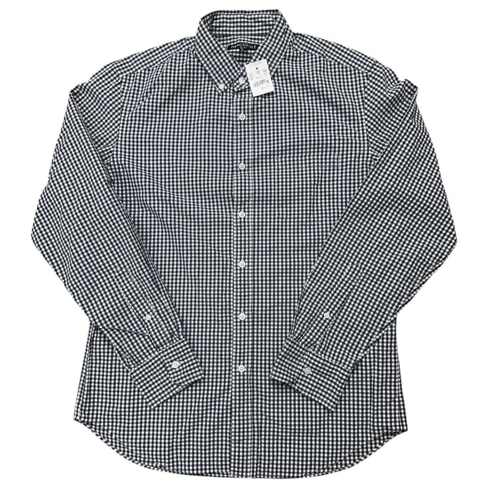 J.Crew Shirt Mens M Mercantile Flex Long Sleeve Button Gingham Check Blue NEW